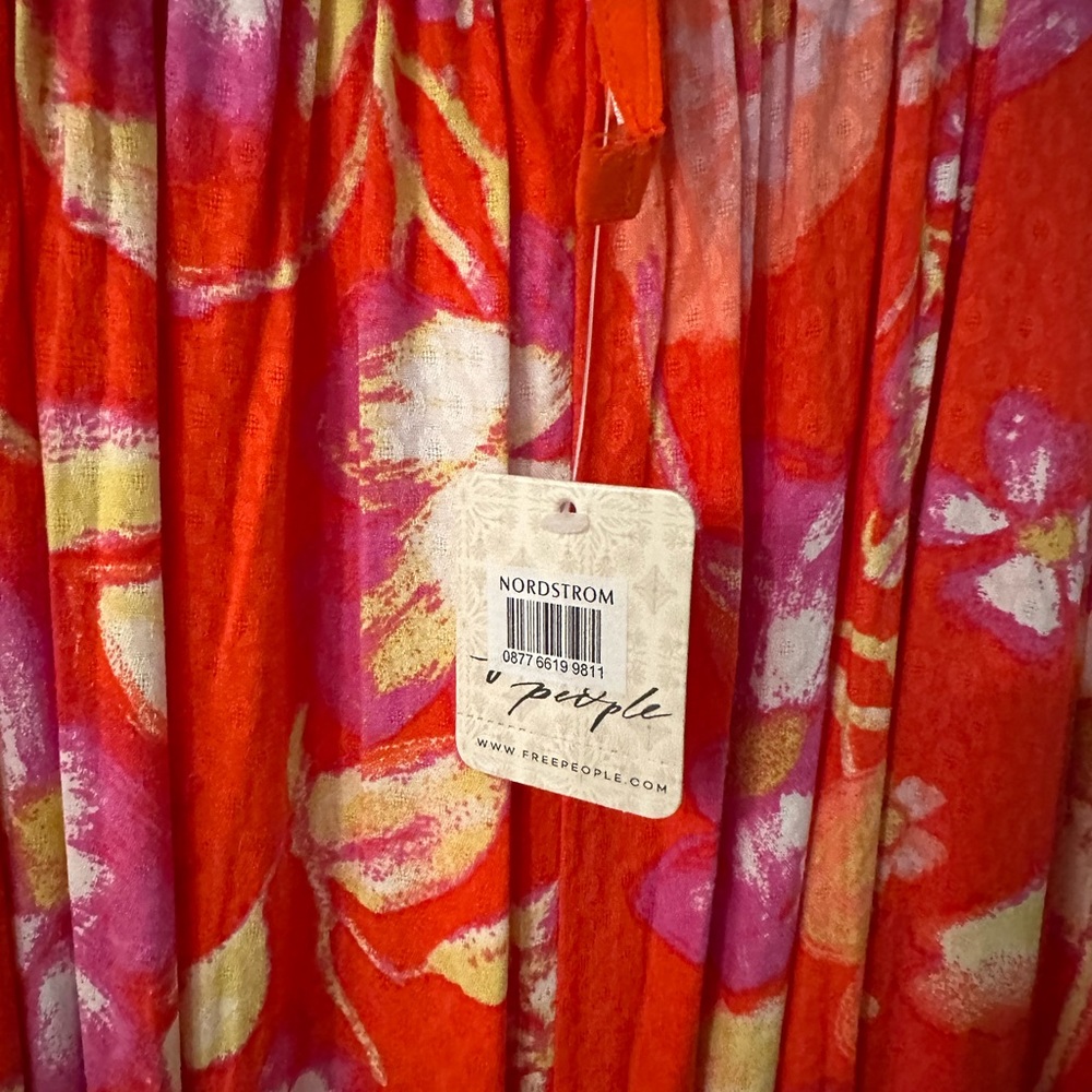 Free People Red Floral Maxi Dress - Picture 6 of 12